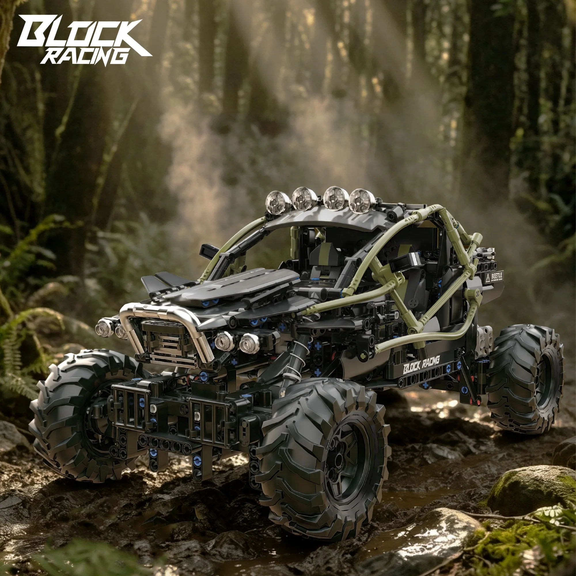1328pcs Wilderness Exploration Vehicle Building Blocks Technical Off‑Road Buggy Truck Climbing Car Bricks Toy for Adults Gifts