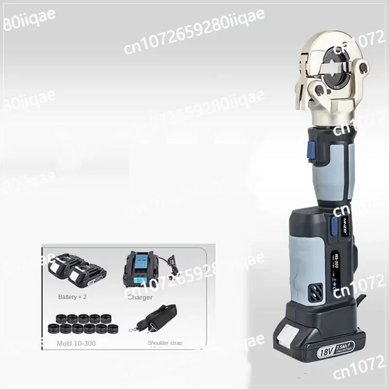 

NEW Cordless Electric Hydraulic Clamp Pz-300 Portable Battery Crimping Tool for Copper Aluminum Cable Terminal 16-300Mm BB