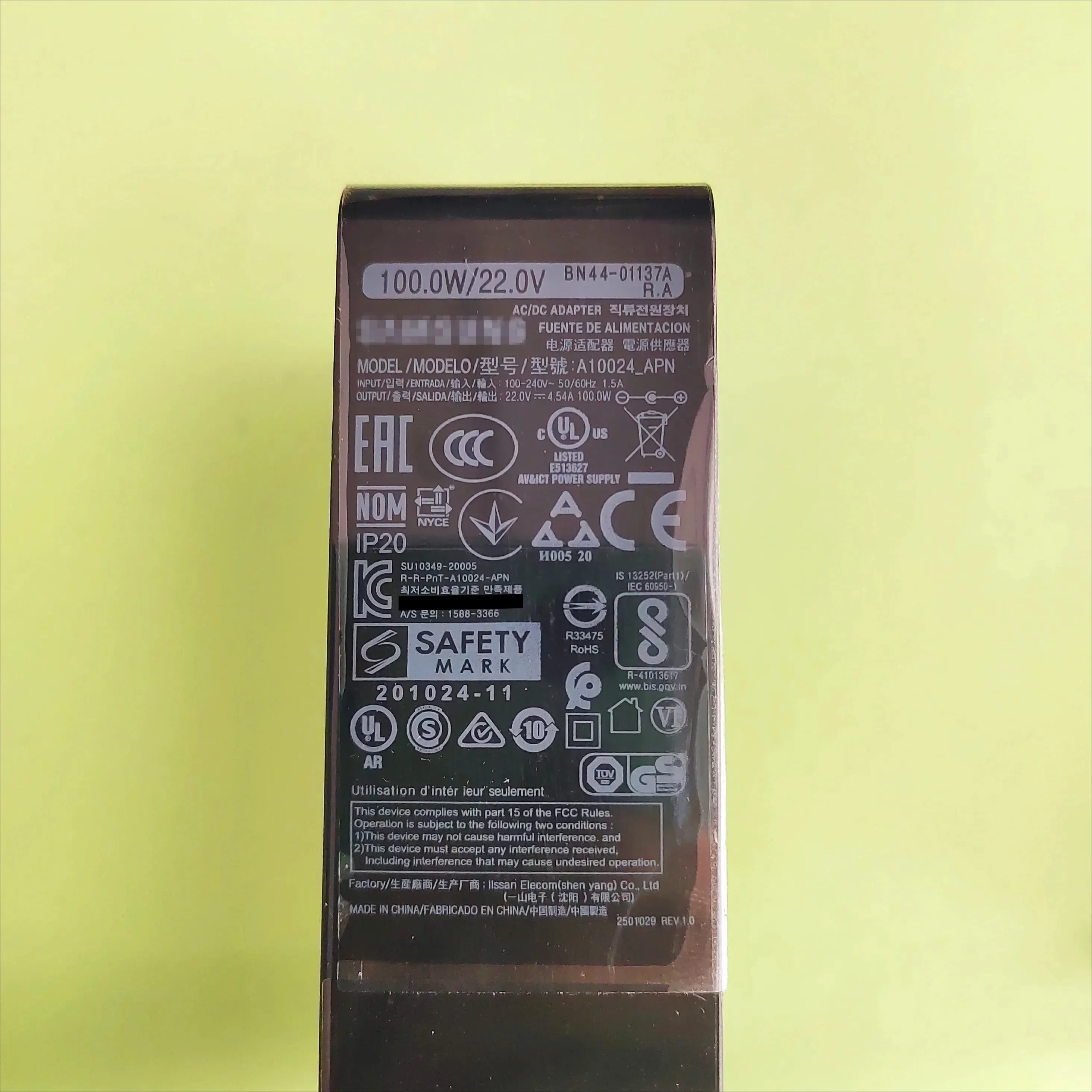 A10024-APN BN44-01137A 22v 4,54 a 100w ad/dc adapter für odyssey g7 netzteil a10024 apn bn4401137a