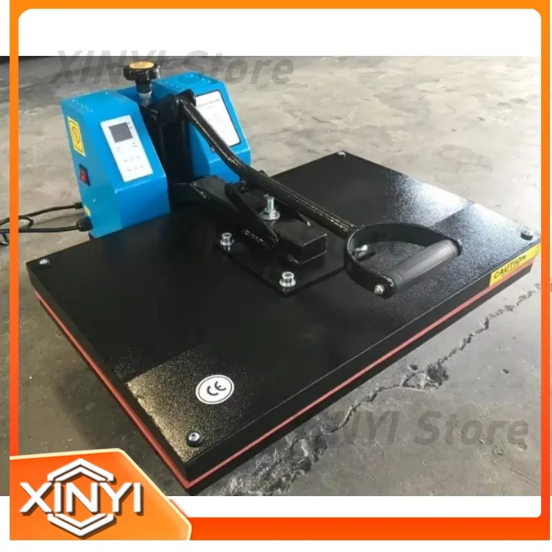 2024 New Flatbed Large Size Manual Heat Press Machine for Heat Transfer Vinyl Printing Embroidery Sublimation for T Shirt Mug