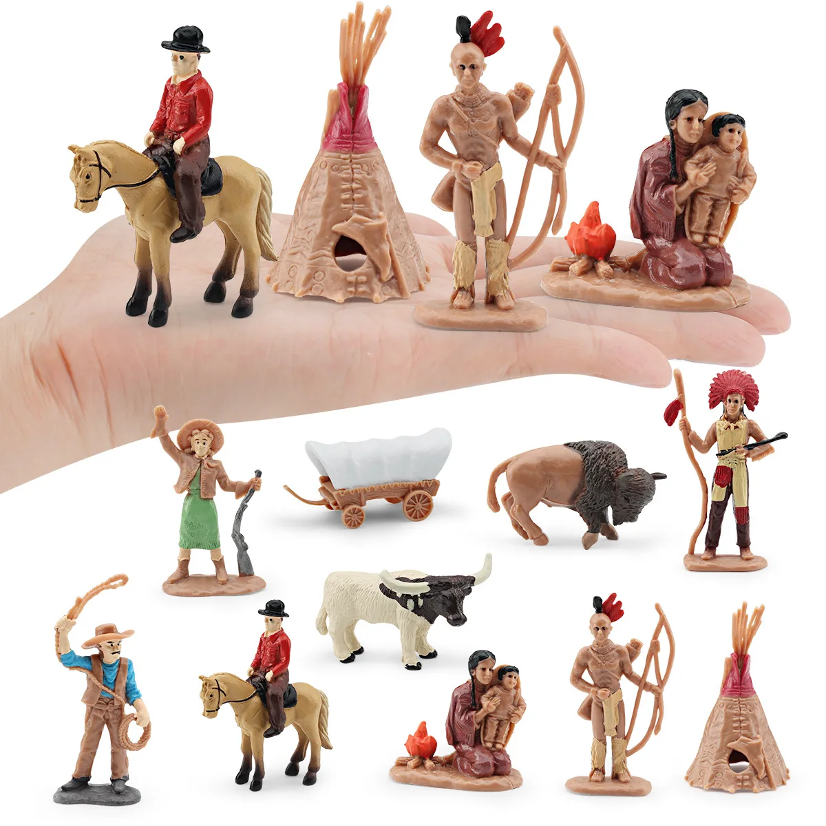 Figurines d'action Montessori dos pour enfants, Leone nition, World Architecture, West Cowboy, Interface Man, Planet Firmament, Cadeaux pour enfants