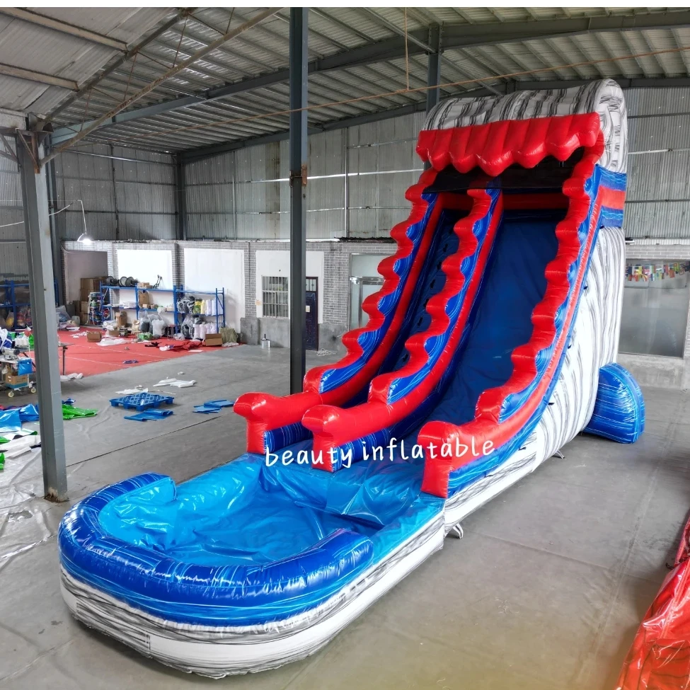 

22ft tall inflatable water slide commercial PVC slide inflatable waterslide with swimming pool for kids and adults