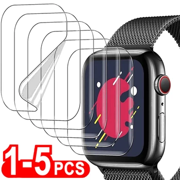 1-5 adet temizle tam ekran koruyucu Apple izle ultra 9 8 7 SE 6 5 4 3 2 için iWatch serisi 38mm 40mm 41mm 42mm 44mm 45mm 49mm