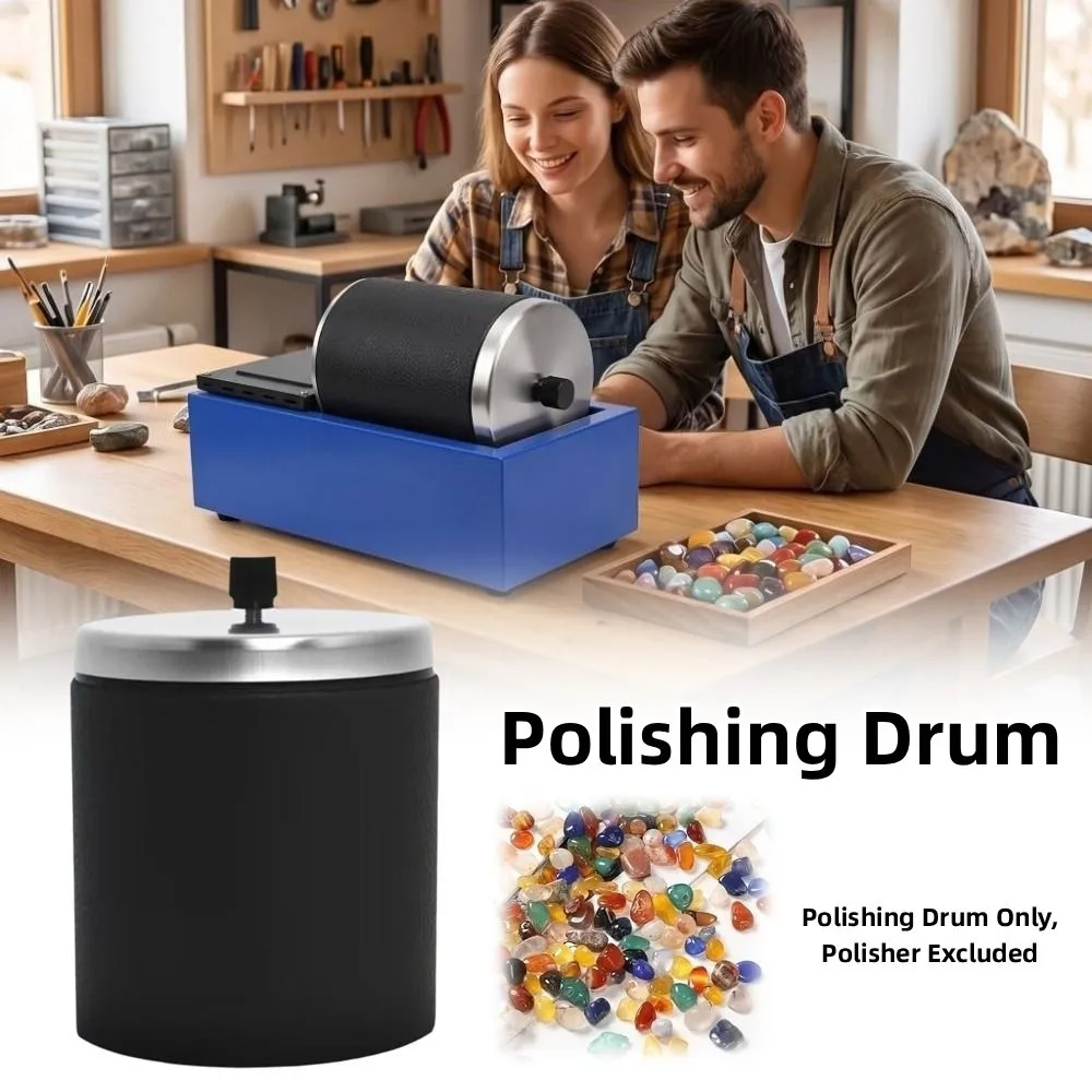 Leak-Proof Lid Polishing Drum Rubber Barrel Mini Rotary Rotary Polishing Machine Accessories Single Barrel Replacement Part