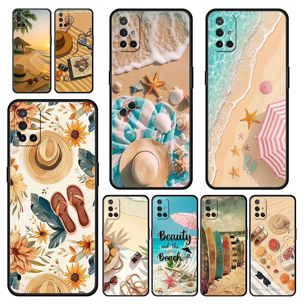 

Summer Beach Phone Case For Oneplus 13R 13 12R 11 10T 10R Nord N100 N200 N10 10 9 9R 9RT CE 3 2 Z Pro 5G Soft TPU Cover Fundas