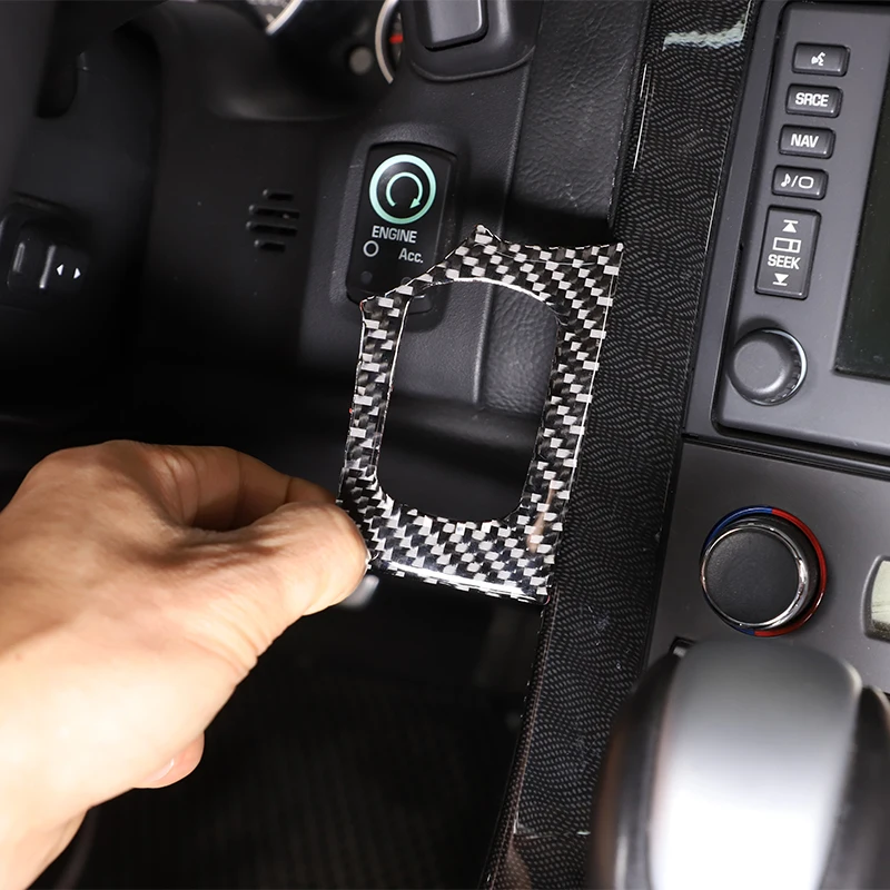 

For Chevrolet Corvette C6 2005-2013 Car Ignition Switch Decorative Circle Sticker Soft Carbon Fiber One-Button Start Protection