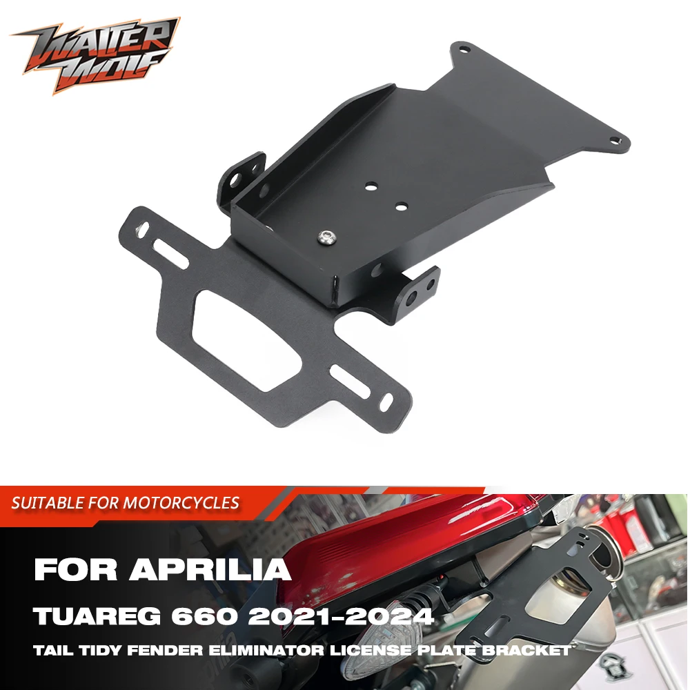 

2021-2024 License Plate Bracket For Aprilia Tuareg 660 Tail Tidy Fender Eliminator Kit Registration Number Frame Support Holder