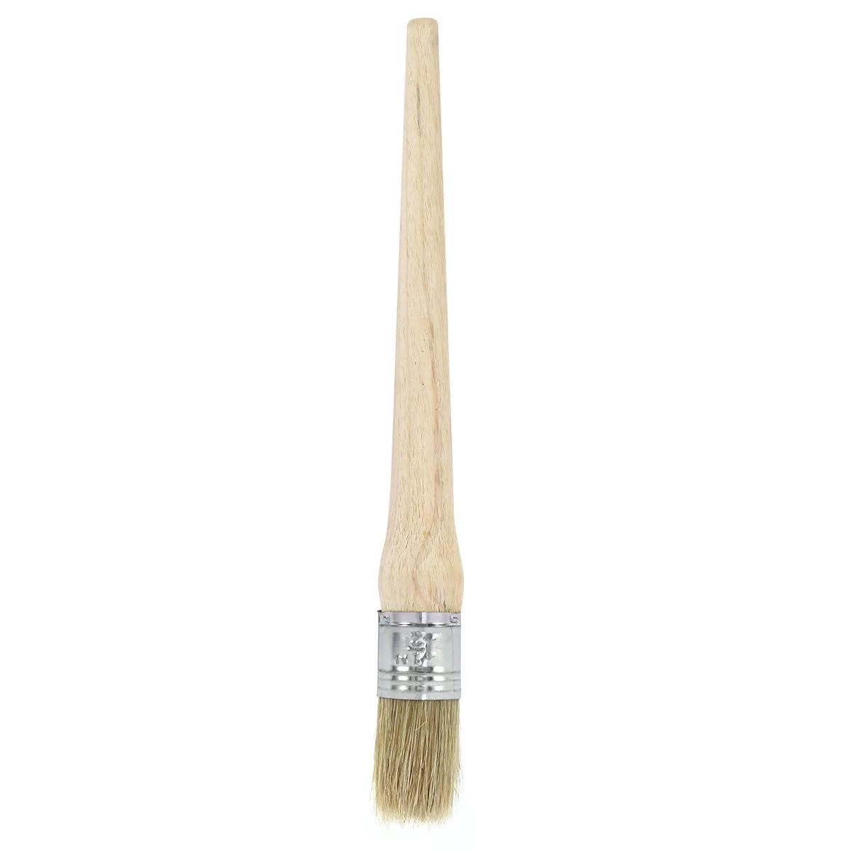 30Mm Professional Round Oil Paint Brush Waxing Brush Natural Bristles Large Head Wood Furniture Restoration Painting Craft Home
