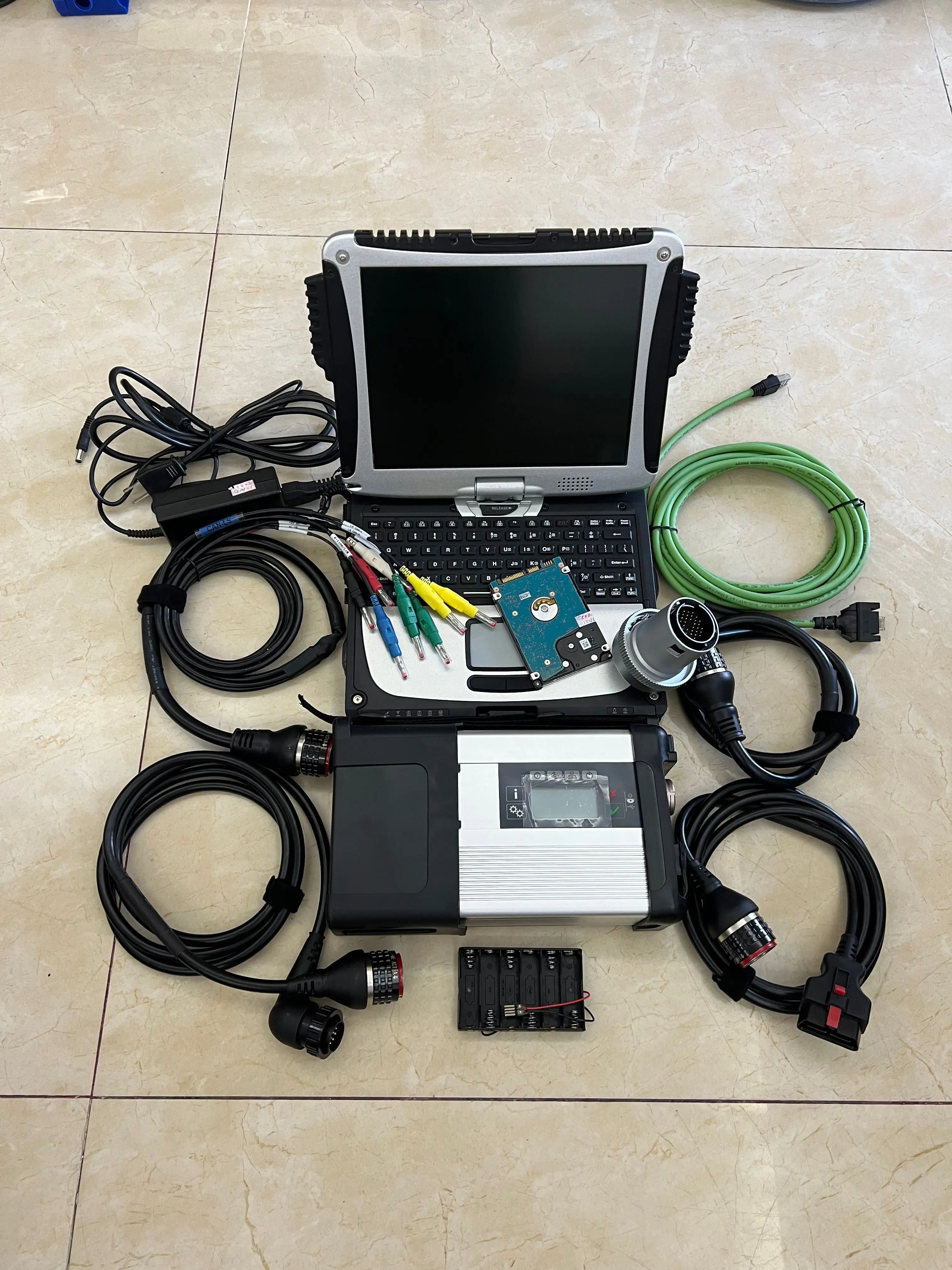 

new mb sd connect compact 5 with software 2024v hdd installed in cf19 laptop 4g star c5 diagnostic tool system