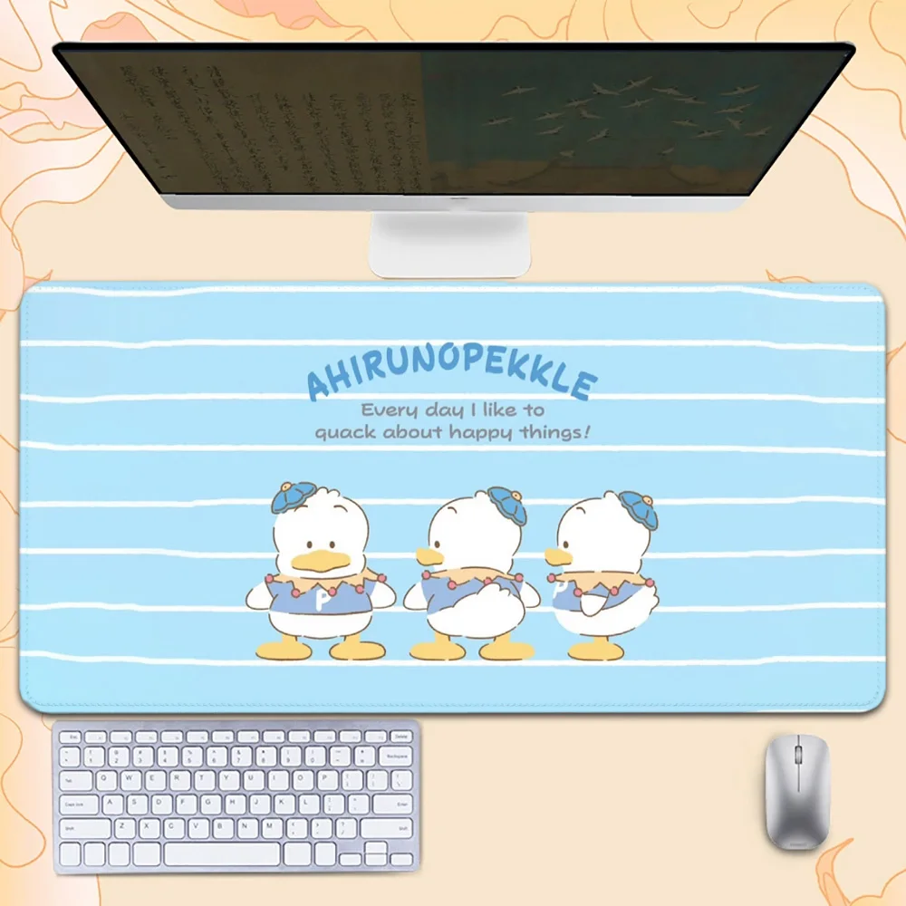 

Большой коврик для мыши P-Pekkle Duck, моющийся, нескользящий, резиновый, для офиса и игр, коврик для компьютерного стола, настольный коврик, компьютерные аксессуары