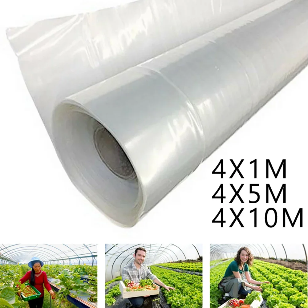 Plant Vegetable Transparent Plastic Covering Small Arch Shed Transparent Film PE Greenhouse Shed Covering Dustproof Transparent