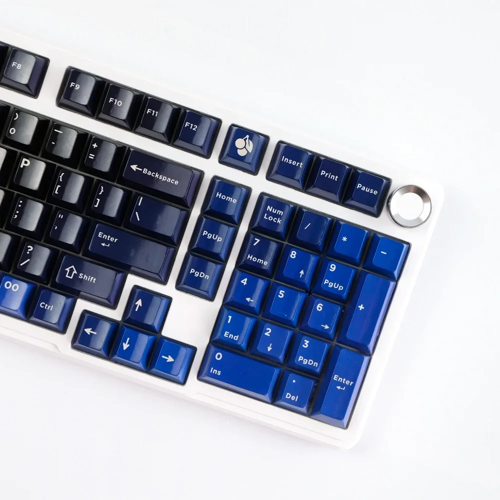 

Blue Zen master keycap imitation porcelain glossy PBT hot sublimation original high dark blue gradual change magnetic axis mecha
