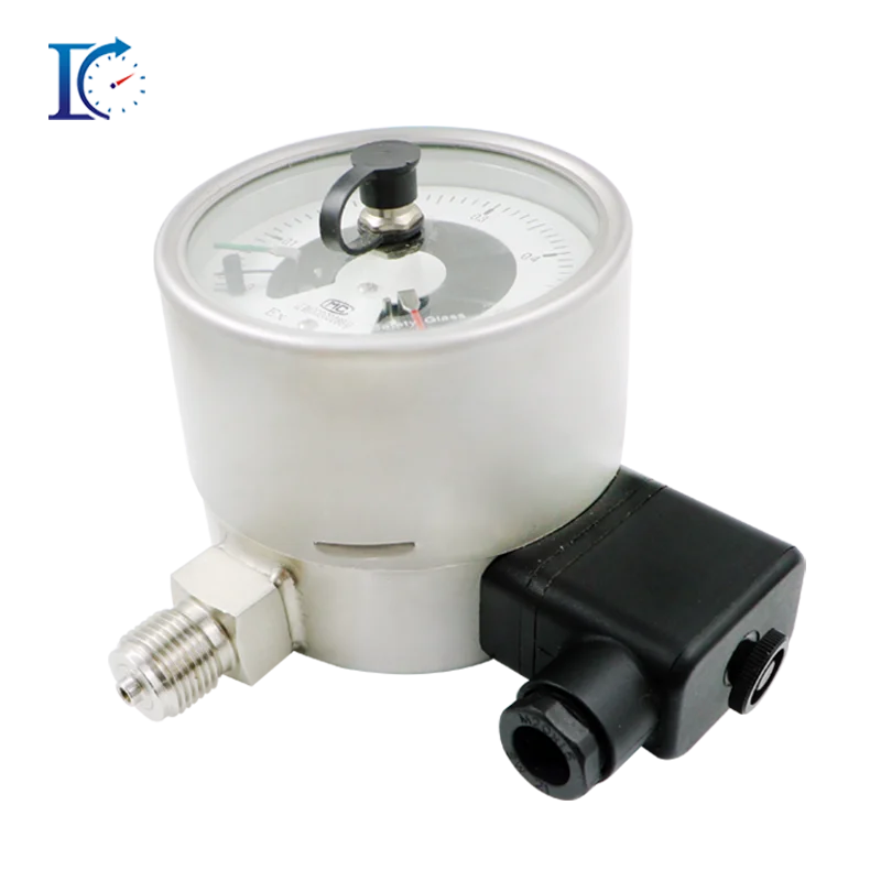 

Manufacturer Direct Sale All-Stainless Steel 100mm Oil-Filled Shock-Resistant Electric Contact Pressure Gauge