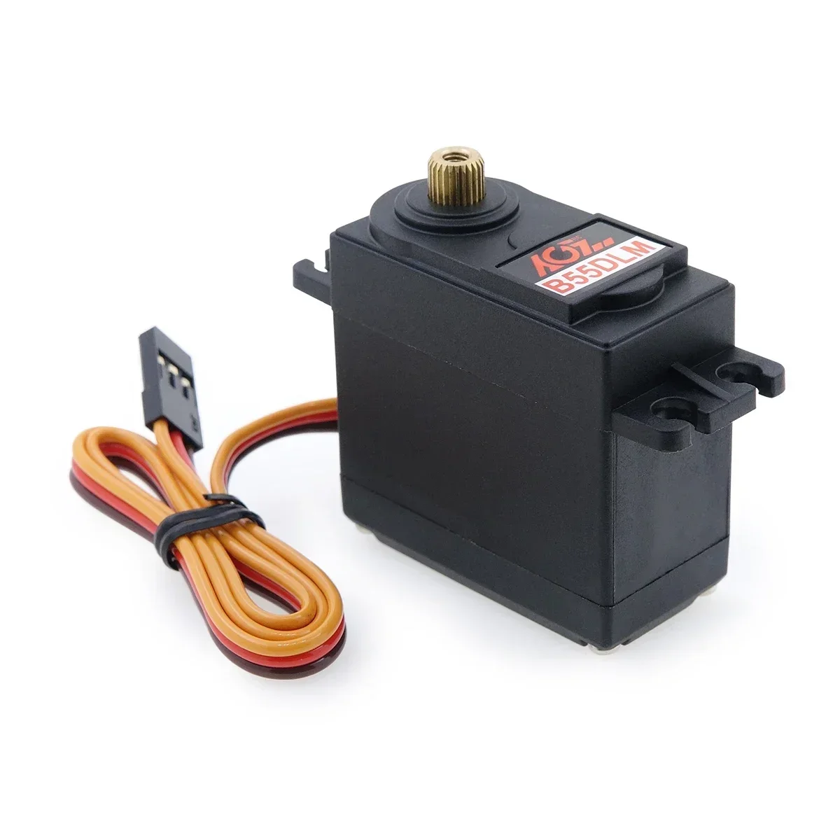 AGFRC-Servomotor de dirección Digital, engranaje de Metal B55DLM B55DLS, 17KG, 11,5 KG, caja de plástico de alto Torque, para Robot RC, coche, avión, barco