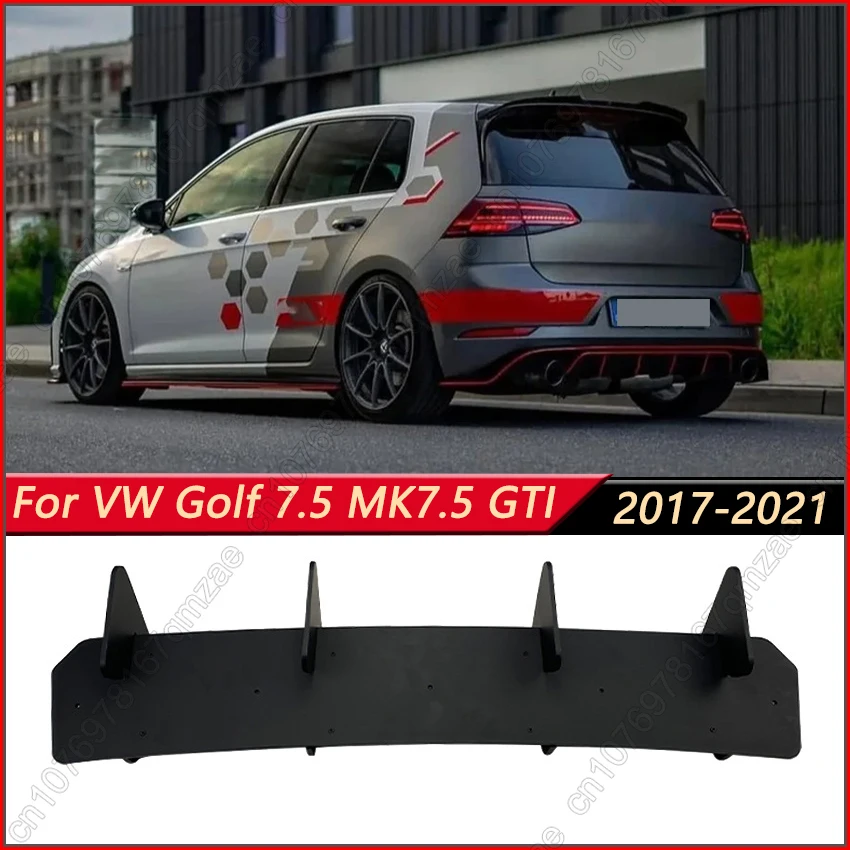 

Rear Bumper Diffuser Flag Spoiler Splitter Lip For VW Volkswagen Golf 7.5 GTI MK7.5 GTI 2017-2021 Maxton Style Tuning Kits