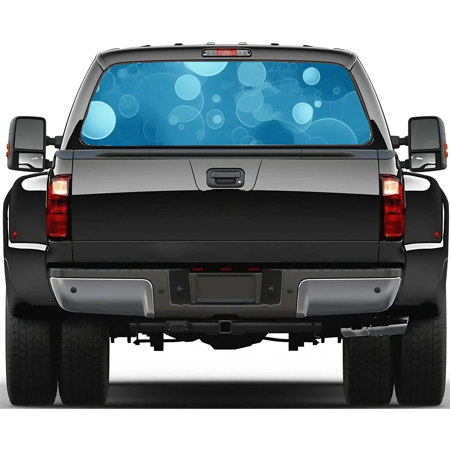 

Abstract Bubble Flower Rear Window Decal Fit Pickup,Truck,Car Universal See Through Perforated Back Windows Vinyl Sticker