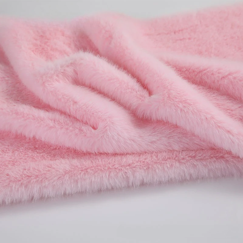 Imitation Rabbit Fur Plush Fabric Soft Short Plush for DIY Doll Costume Background Display Cloth - view 6