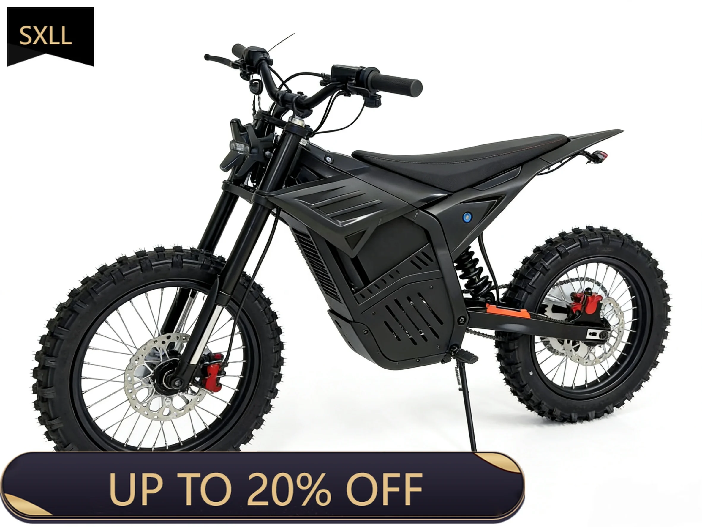 

SXLL Electric off-road motorcycle brushless 72V lithium battery 4500W motor 75KM/H hill climbing off-road adventure vehicle KMS
