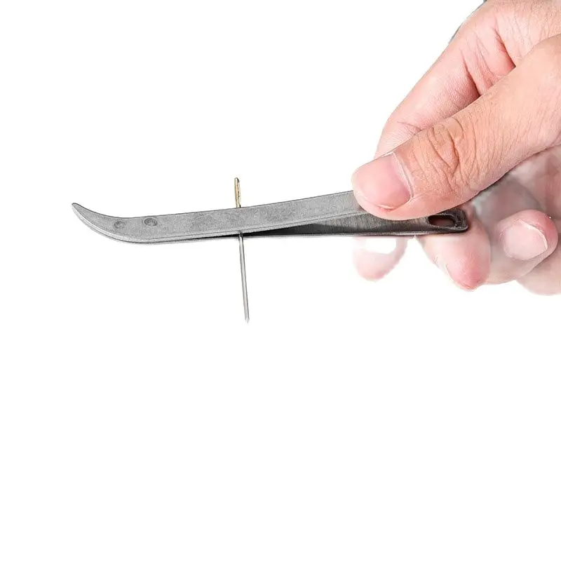 5Pcs Stainless Steel Shoe Insole Needle Pullers Tweezers Sole DIY Sewing Tools for Handicrafts And Footwear Repair