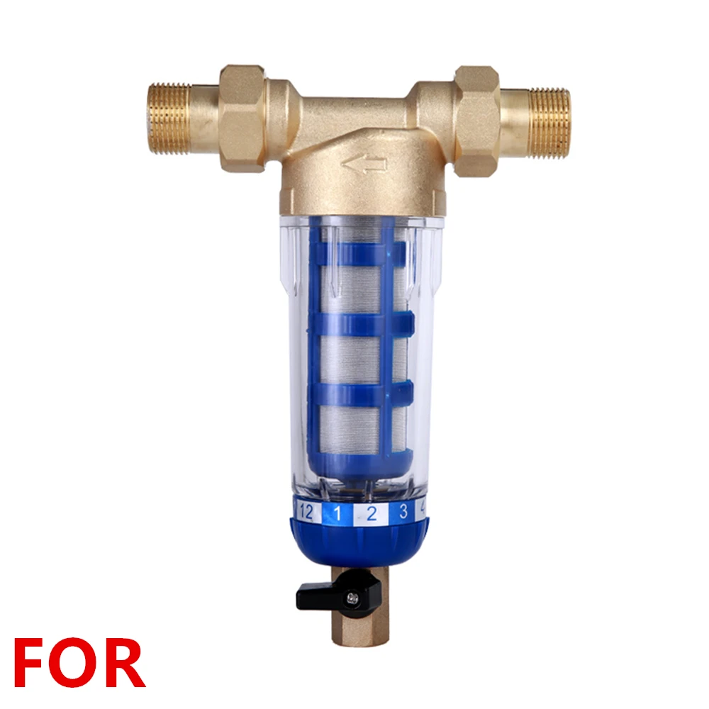 1pcs for Water Purifier Pre-filter Household Backwash Tap Water Inlet Whole House Pipe Large Flow Purifier