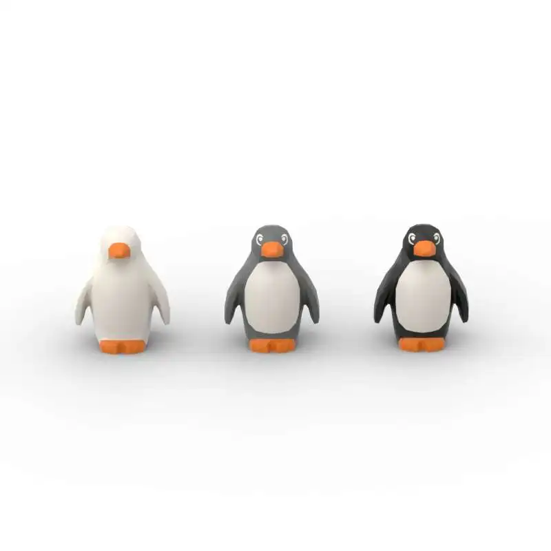 MOC 1PCS 26076pb01 Penguin Building Blocks Part With Flippers Studs Animal Bricks Assemble Particle Toy Children Birthday Gifts