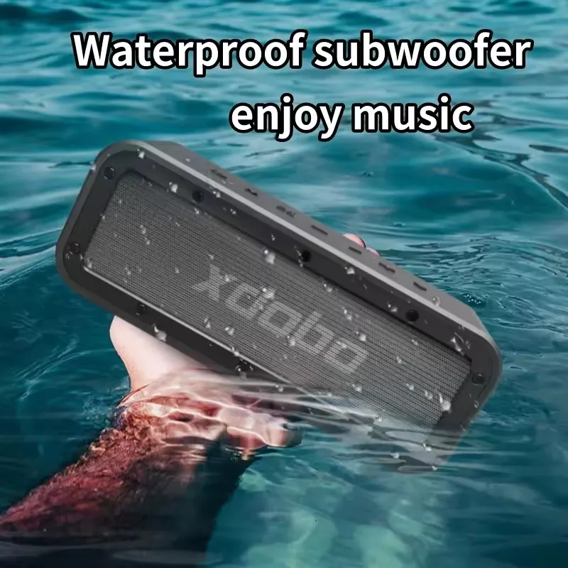 Wake Wireless Bluetooth Speaker Outdoor Portable Waterproof TWS 100W High Power Insert card stereo bass gun Audio System