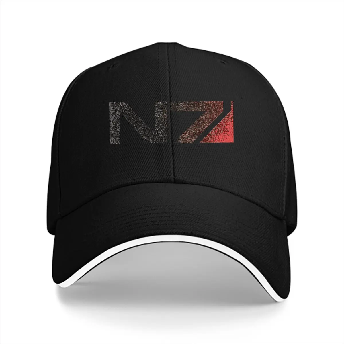 N7 Distressed Logo Baseball Caps Peaked Cap Mass Effect Game Sun Shade Hats for Men Women