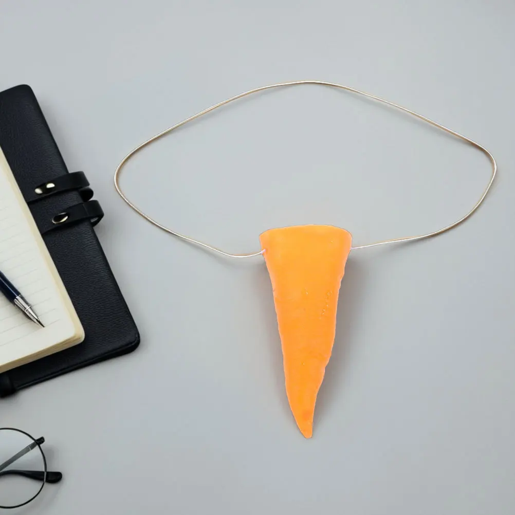 8Pcs Vinyl Carrot Nose Prop for Snowman Costume Christmas Party Accessories DIY Winter Decorations Cosplay Snowman Nose Prop