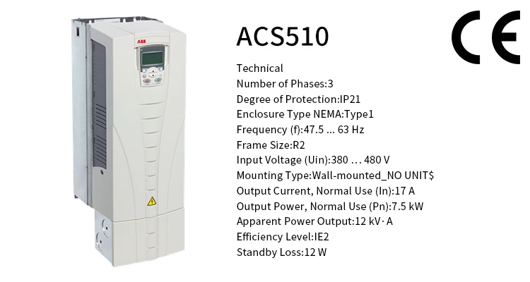 High Performance AB ACS510 VFD 1.1KW-160KW 380V Three Phase Frequency Converter AC Variable Frequency Drive Variable Drivers