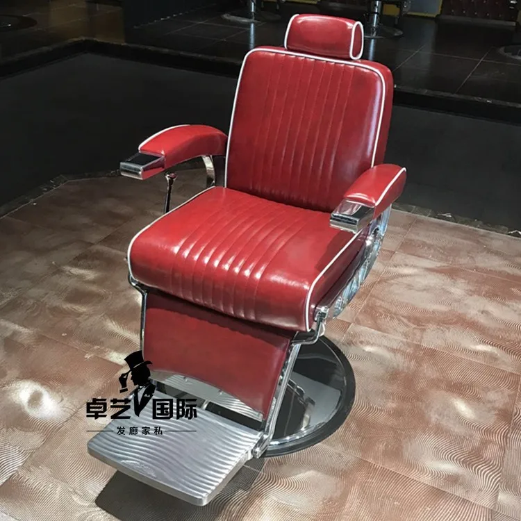 Barber oil head chair hair chair can be lifted and lowered down the barber chair