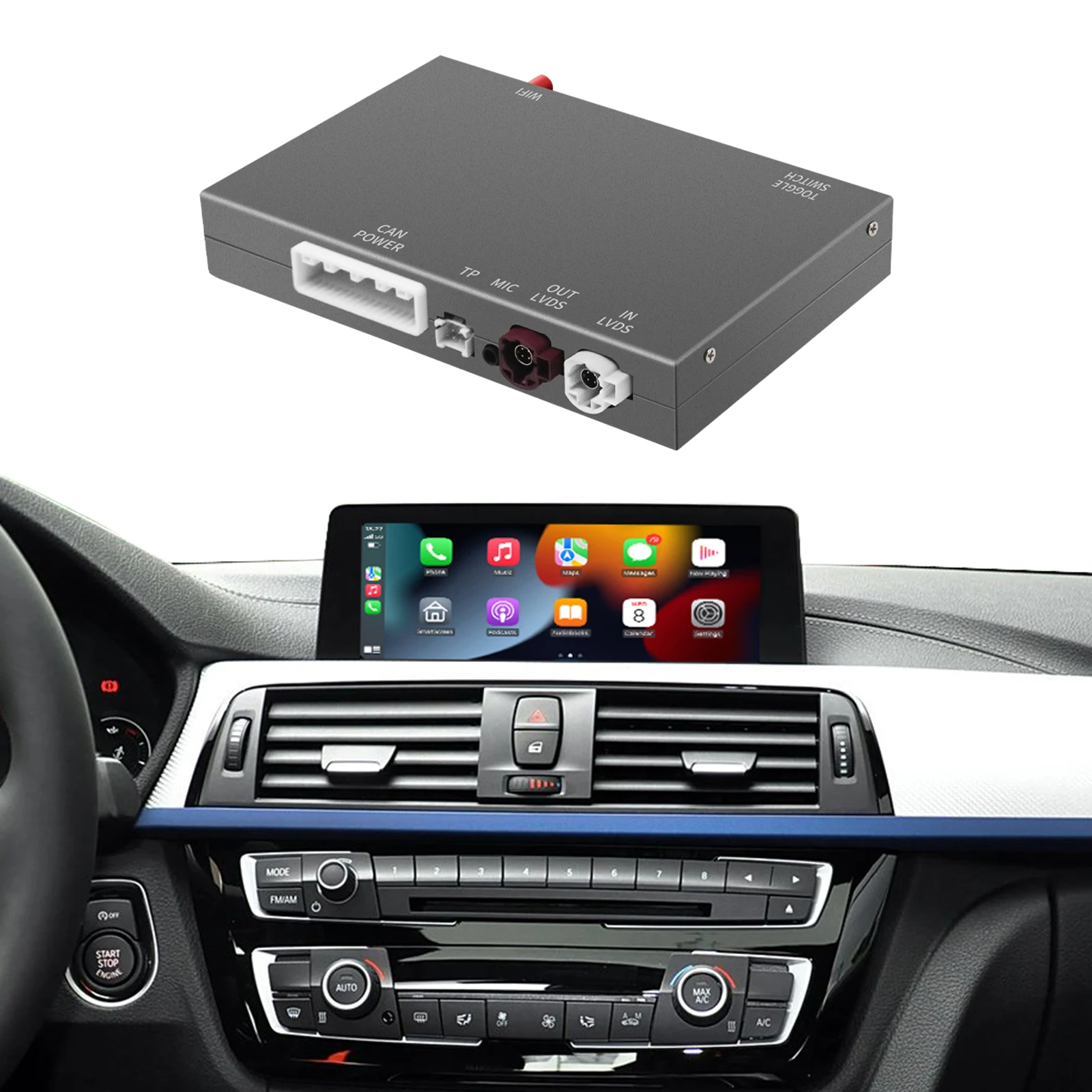 Drahtlose CarPlay Android Auto Für BMW 3 4 Serie F32 F33 F36 E90 E93 F30 F31 F34 F80 NBT CIC System 2009-2017 Airplay MirrorLink