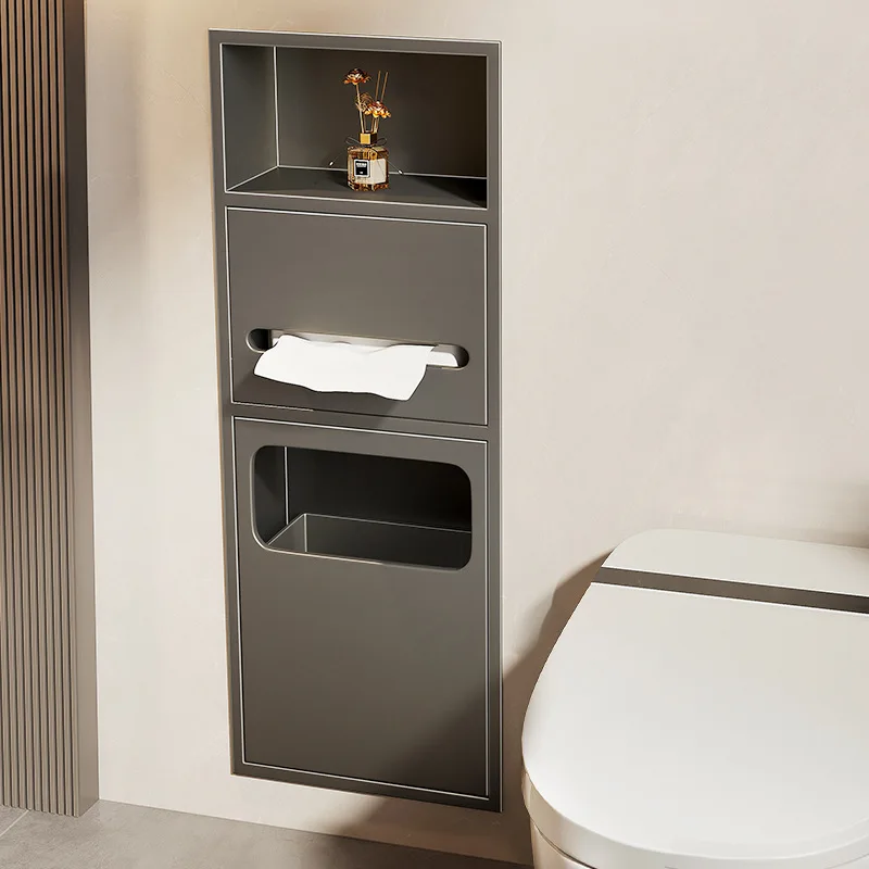 

Embedded cabinet Multi-layer baffle metal TV cabinet Finished bathroom Bathroom