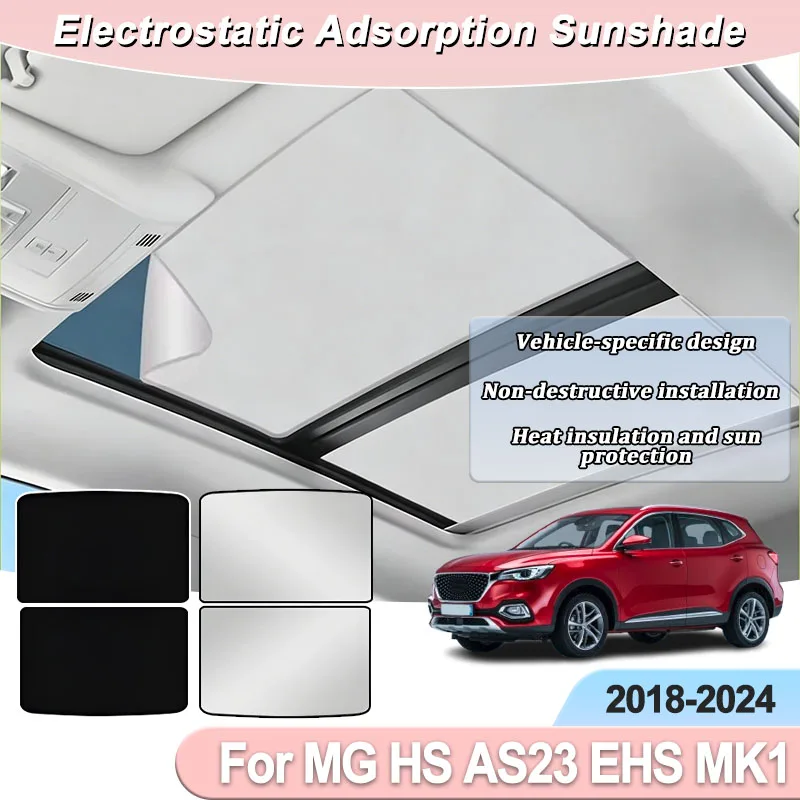 

Roof Sunshade For MG HS AS23 EHS MK1 2018-2021 2022 2023 2024 Electrostatic Adsorption Car Sunroof Sunshade Skylight Accessories