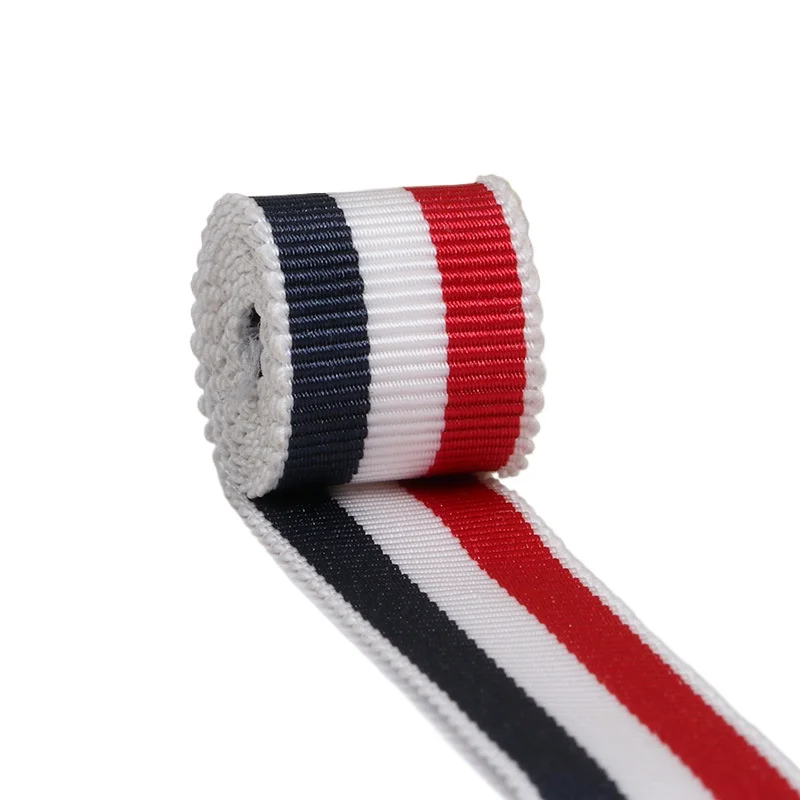 

10 ярдов 25 мм трехцветные ремни полиэстеровые ремни для шляп полиэстеровая лента цветная атласная лента аксессуары для швейного материала «сделай сам»
