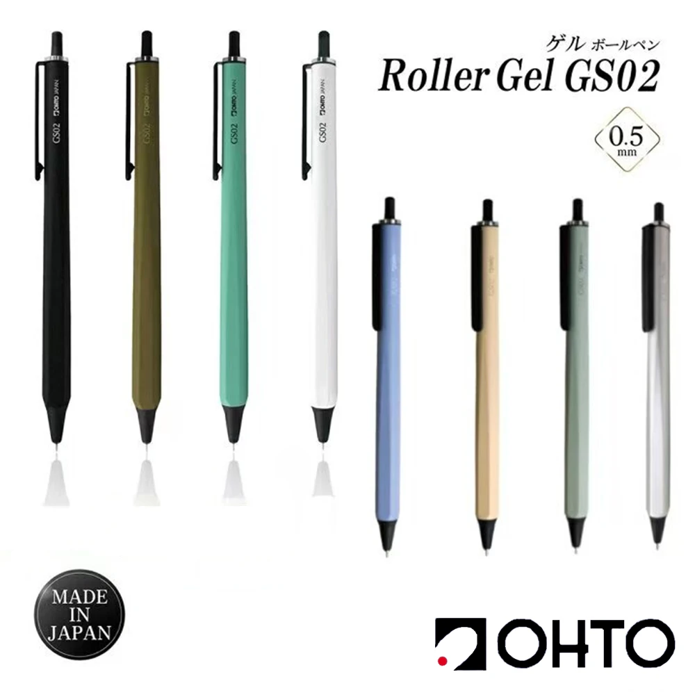 1PC Japan OHTO GS02 Roller Gel Pens Metal Pen Holder Ceramic Pen Beads School Stationery High End Business Supplies