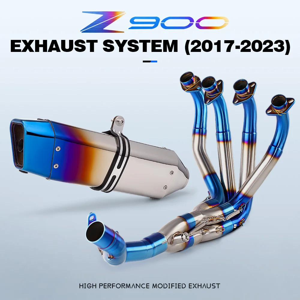 

Motorcycle Exhaust System Modify Front Link Pipe Slip-On Optional 51mm Interface For Z900 2017-2023