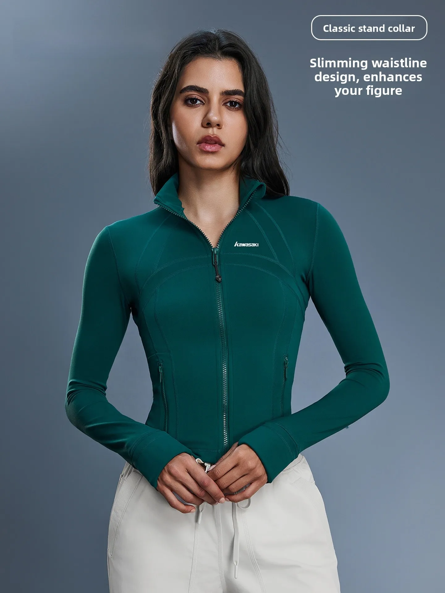 

Lightweight Outdoor Fitn Yoga Sports Jaet Slim Fit Casual Running Outerwear Breathable Nylon Polyester Blend