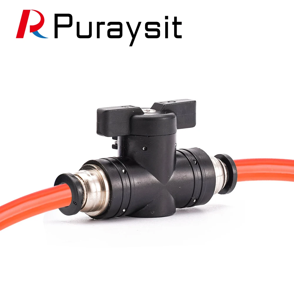 Puraysit Gas Pipe joint manual valve ball valve door switch BUC-4/6/8/10/12mm
