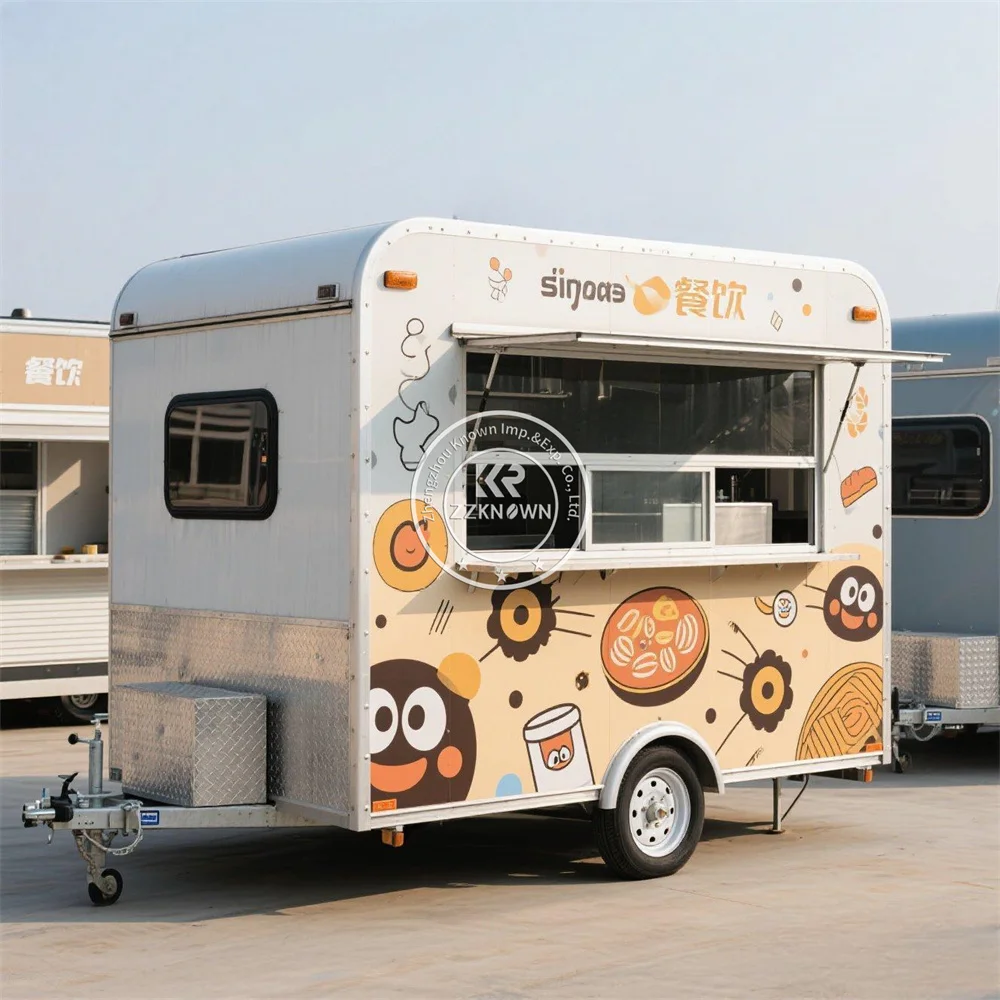 

Concession Mobile Food Trailer Stainless Steel Fast Food Truck From Chinese Manufacturers CE Certified for Sale in Germany