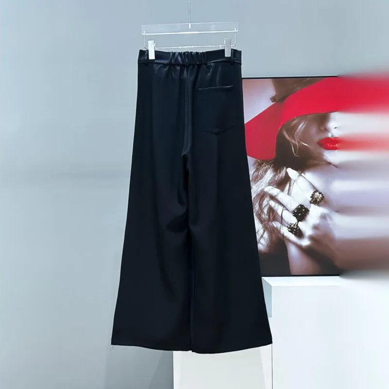 WVGA Spring Autumn New Men's Tide High Street Draped Trendy Pockets Niche Design Chic Casual Wide-Leg Suit Pants Ins Y2K W12606