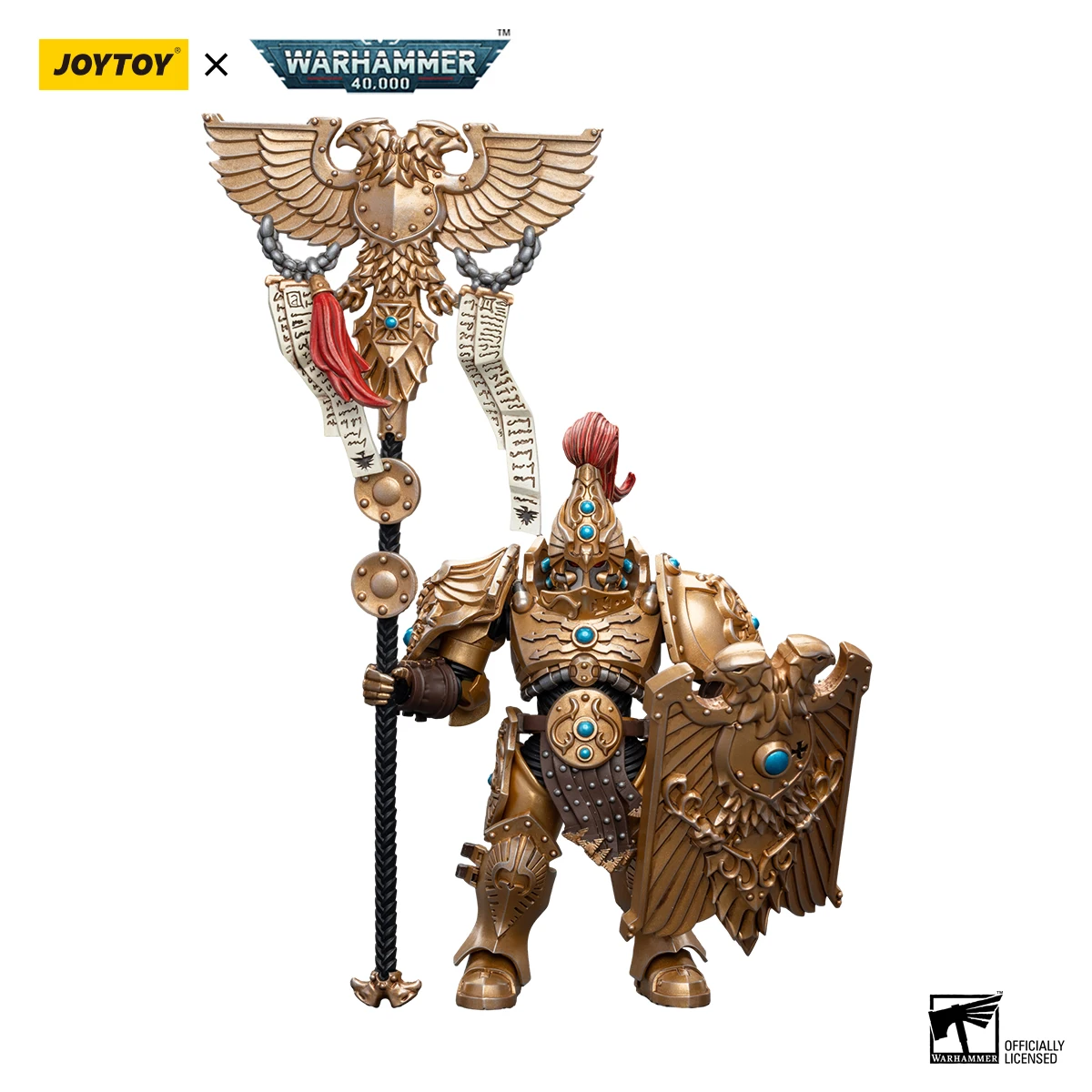 [W magazynie] JOYTOY 1/18 Warhammer 40K figurka Adeptus Custodes Model postaci z Anime chłopców prezent darmowa wysyłka