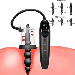 Smart Electric Rosebud Pump Anal Vacuum Pump Vibrator Sex Toys for Men Women Prostate Stimulator Anus Vagina Dilator Butt Plug