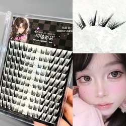 3/10 Rows Fox Eyes Effect False Eyelash Fluffy Bend Reusable Single Cluster Segmented Natural Thick Makeup Lashes Extension