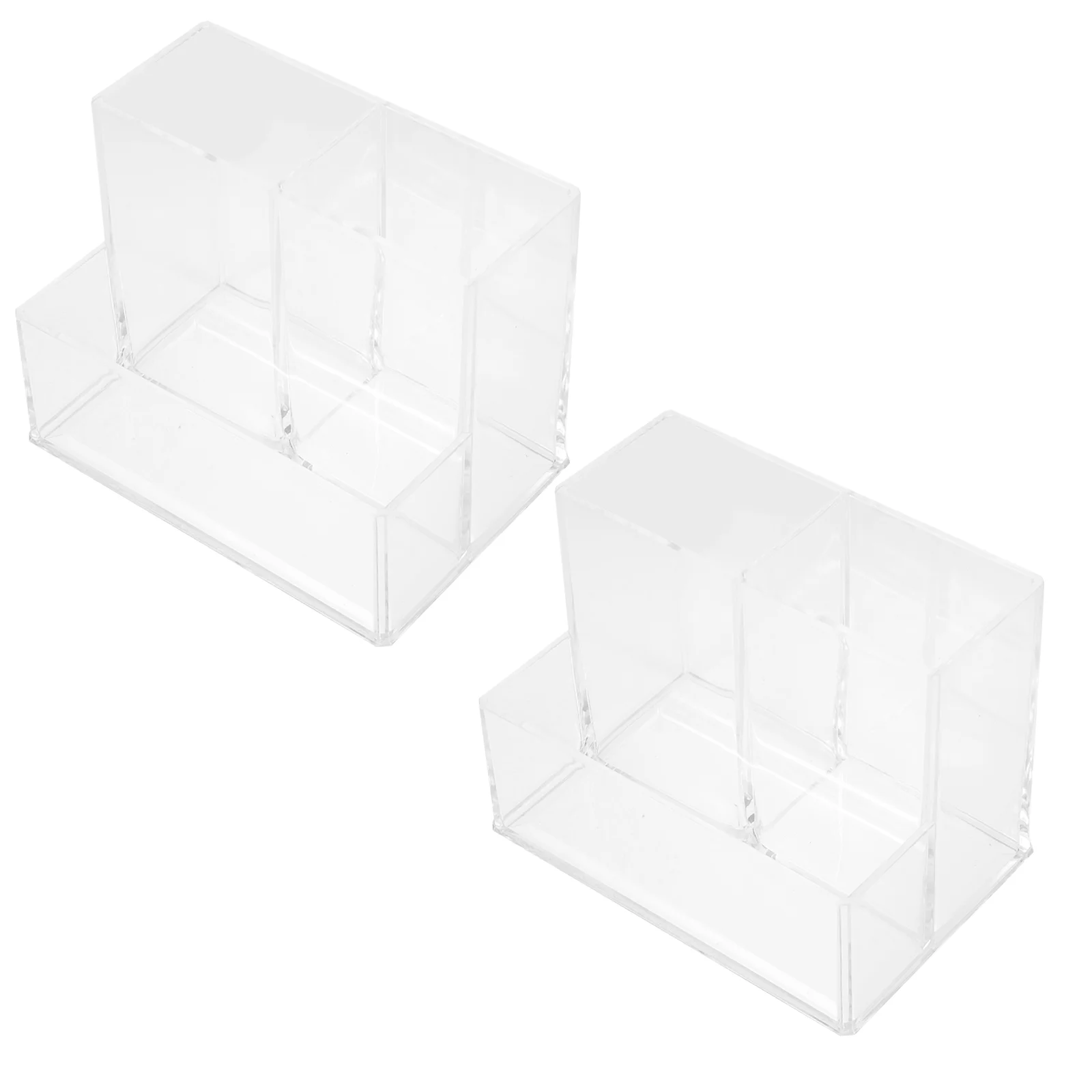 

2 Pcs Pencil Organizer Acrylic Home Office Desk Accessories Holder