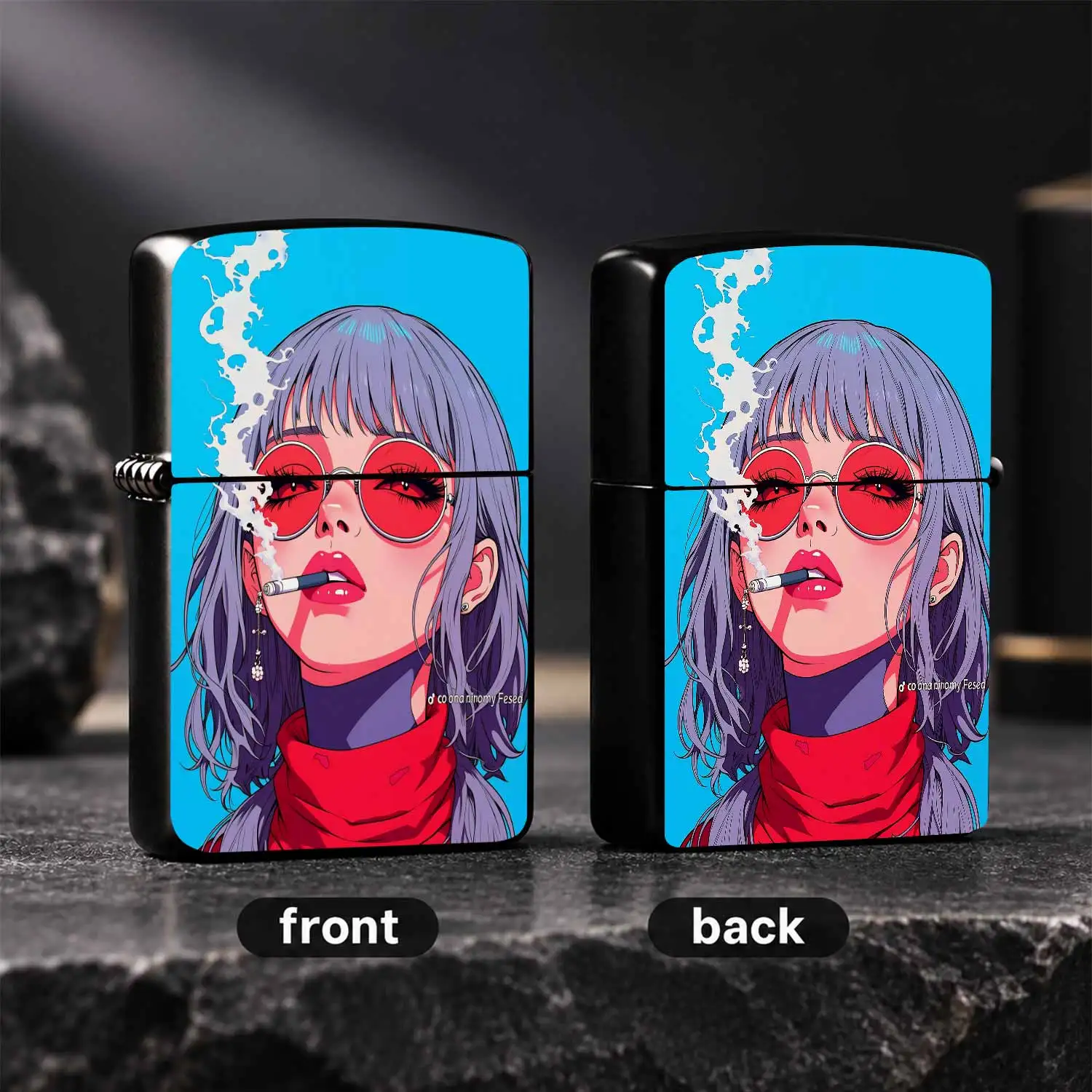 Trendy Anime Girl Pattern Lighter, Stylish Pop Art Aesthetic Design, Portable Sleek Lightweight Ignition Tool, Suitable For Daily Use, Party, Outdoor Activities And All Scenarios, Creative Artistic Gift For Friends And A Humorous And Intere