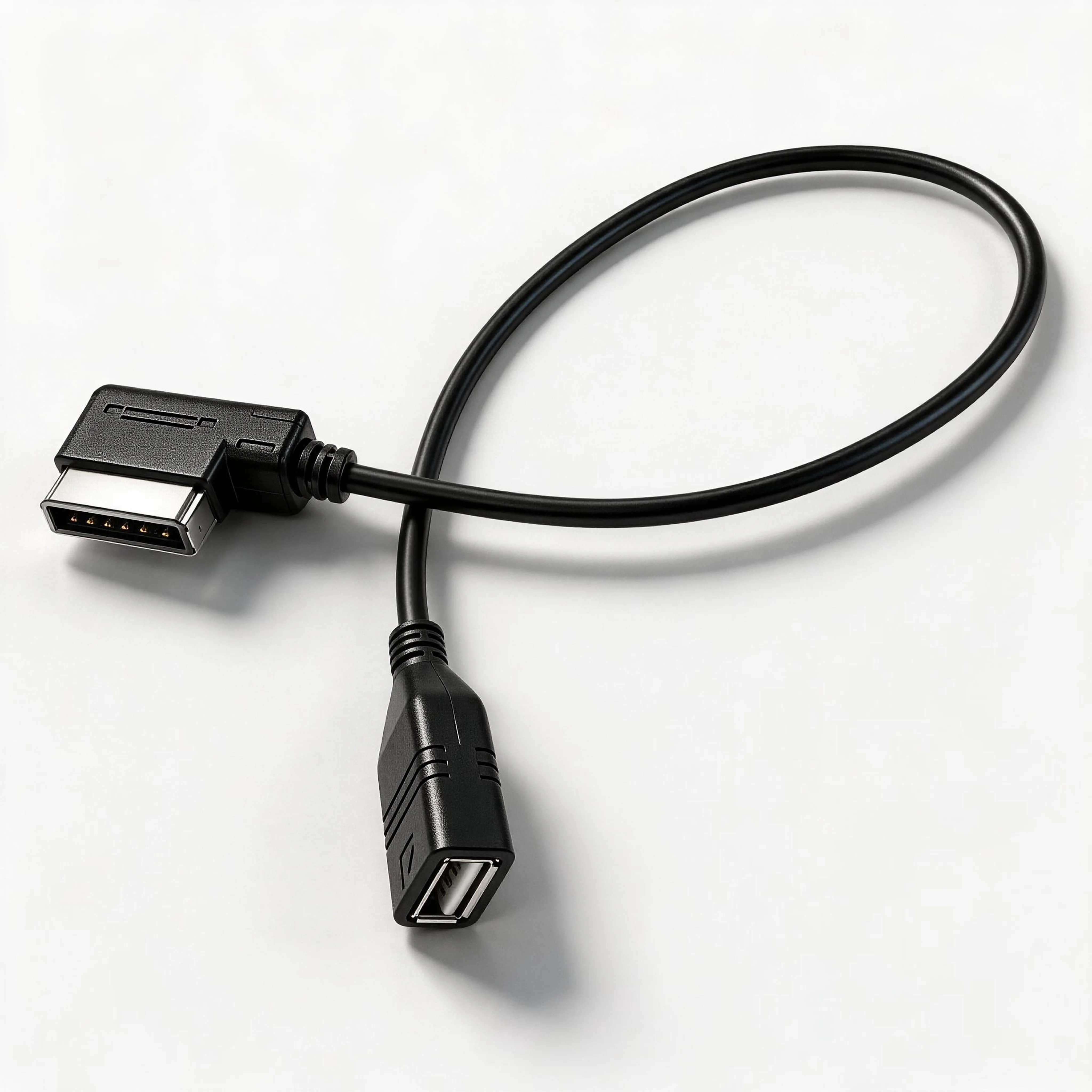 Car AMI MMI AUX USB Adapter Cable, MDI Media Interface Cord for Volkswagen Audi A6L Q5 Q7 A8 S5