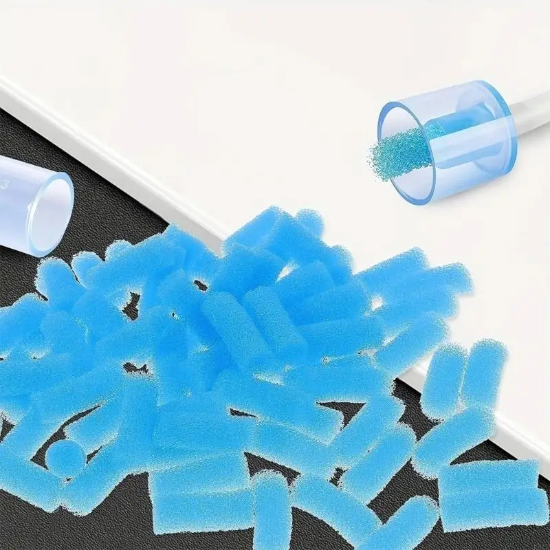 K8GF 200 قطعة من إسفنجة فلتر الشافطة الأنفية لنظافة الأنف وإزالة المخاط الفعالة آمنة لحديثي الولادة والأطفال الحساسين #4