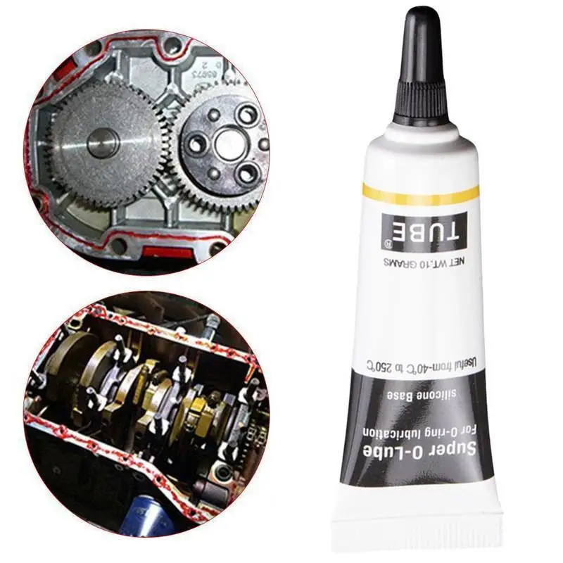    Grasa de silicona de grado alimenticio, lubricante impermeable para anillos de sellado, 10 g, para mejoras del hogar, máquina de café, resistente a altas y bajas temperaturas