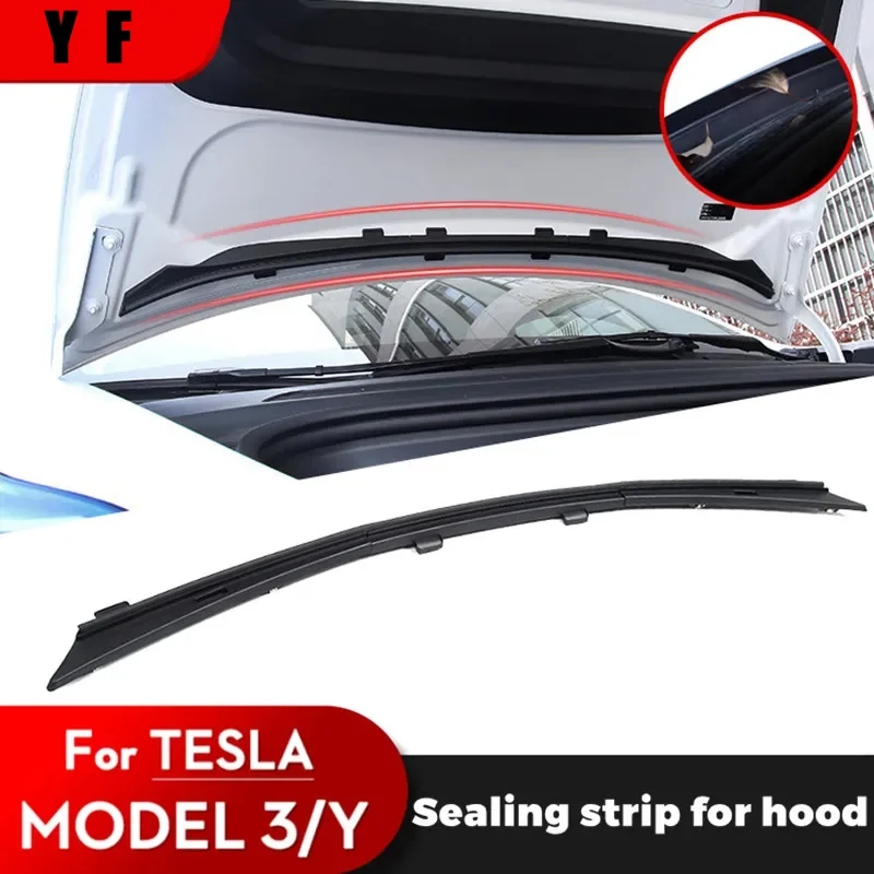 Strisce di tenuta del cofano dell\'auto copertura del cofano della presa d\'aria impermeabile protezione del telaio anteriore accessori Auto per Tesla