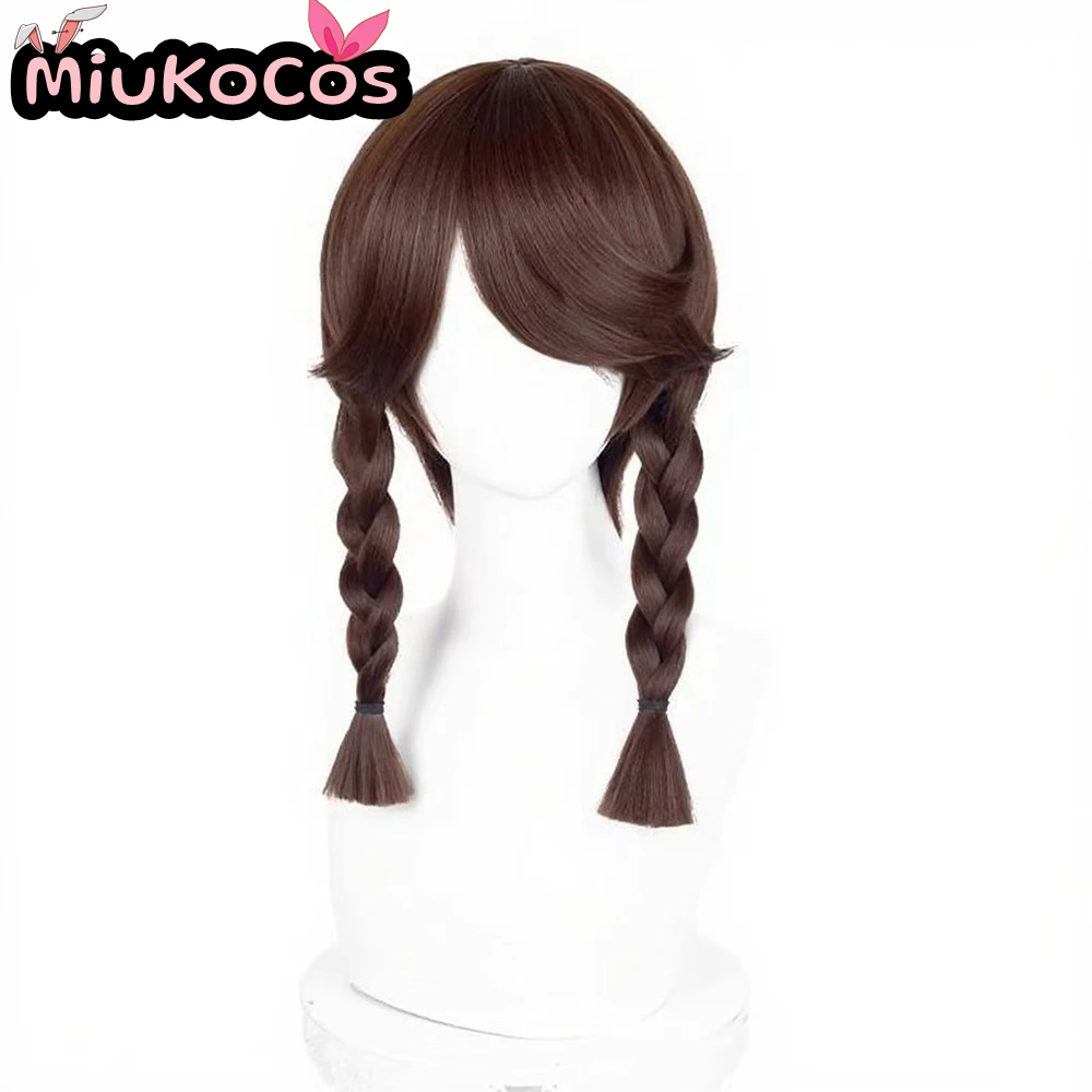 متوفر البستاني إيما وودز ينتظر للرياح شعر مستعار تأثيري MiukoCosplay لعبة الهوية الخامس شعر مستعار تأثيري